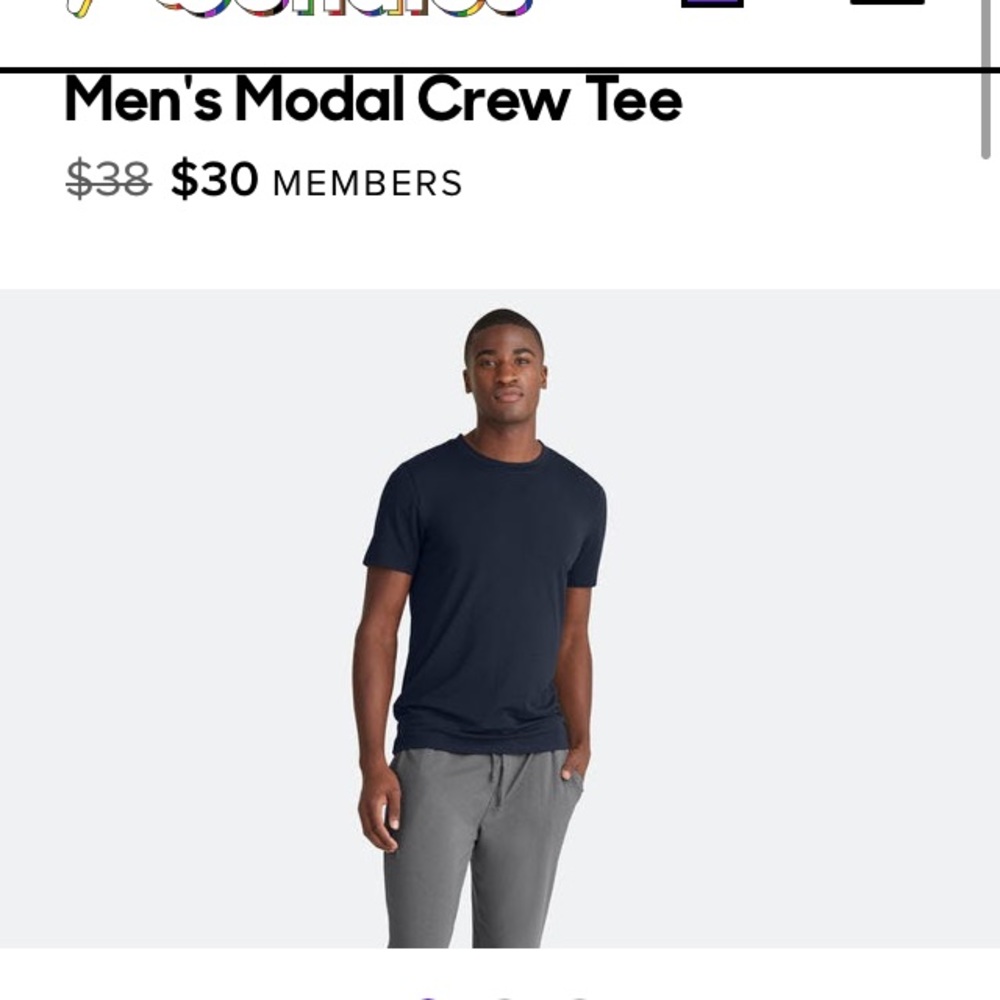NWOT MeUndies Modal Tees (2), Large
